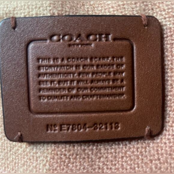 COACH 100% CASHMERE OVERSIZED COZY SCARF DOUBLES AS BLANKET PINK GARDEN PLAID - Picture 3 of 4